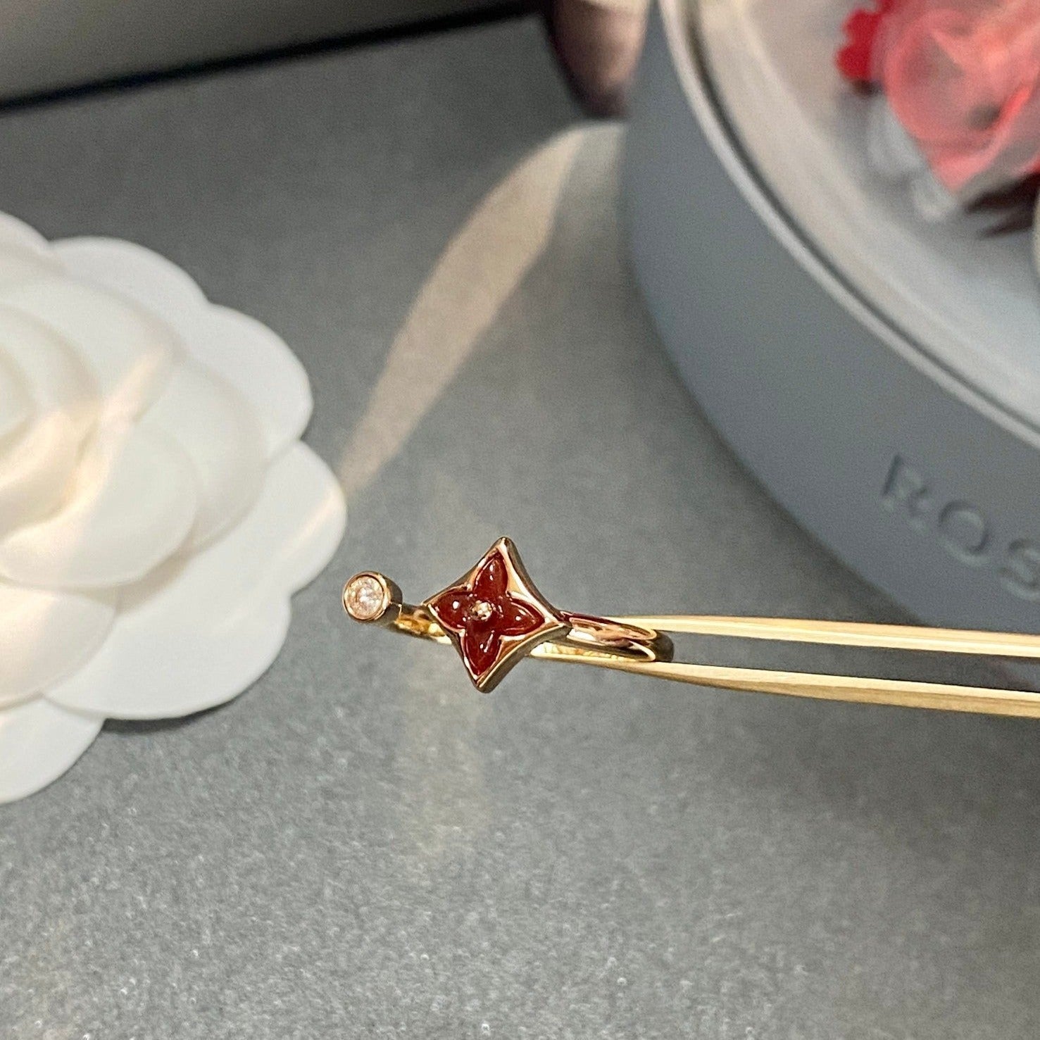 [LUXE JEWELRY]STAR 1 DIAMOND OPEN RING