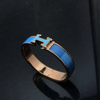 [LUXE JEWELRY]H BRACELET BLUE RAINBOW CERAMIC