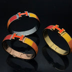 [LUXE JEWELRY]H BRACELET ORANGE RAINBOW CERAMIC