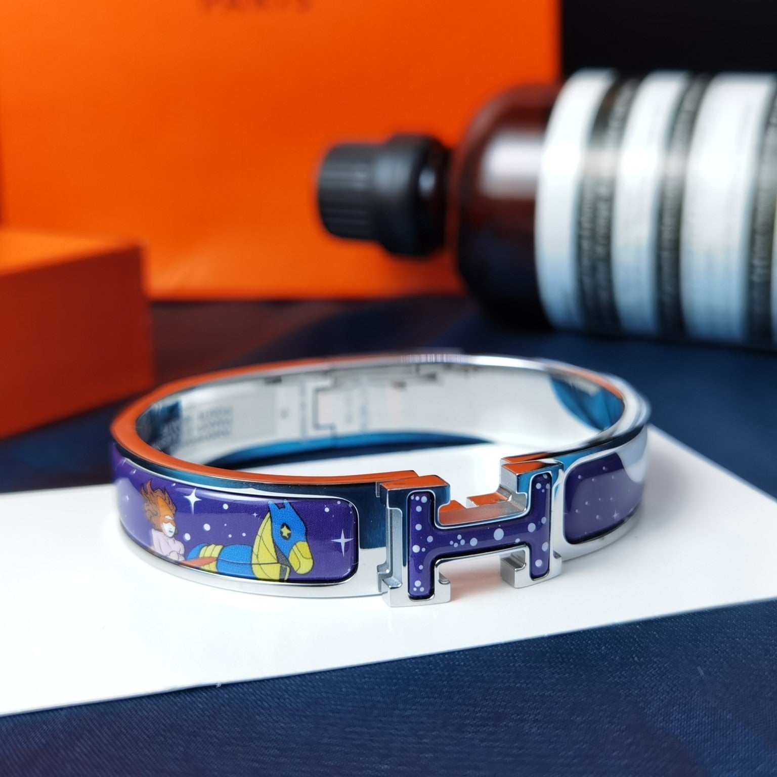 [LUXE JEWELRY]H STAR AND MOON BRACELET 12MM