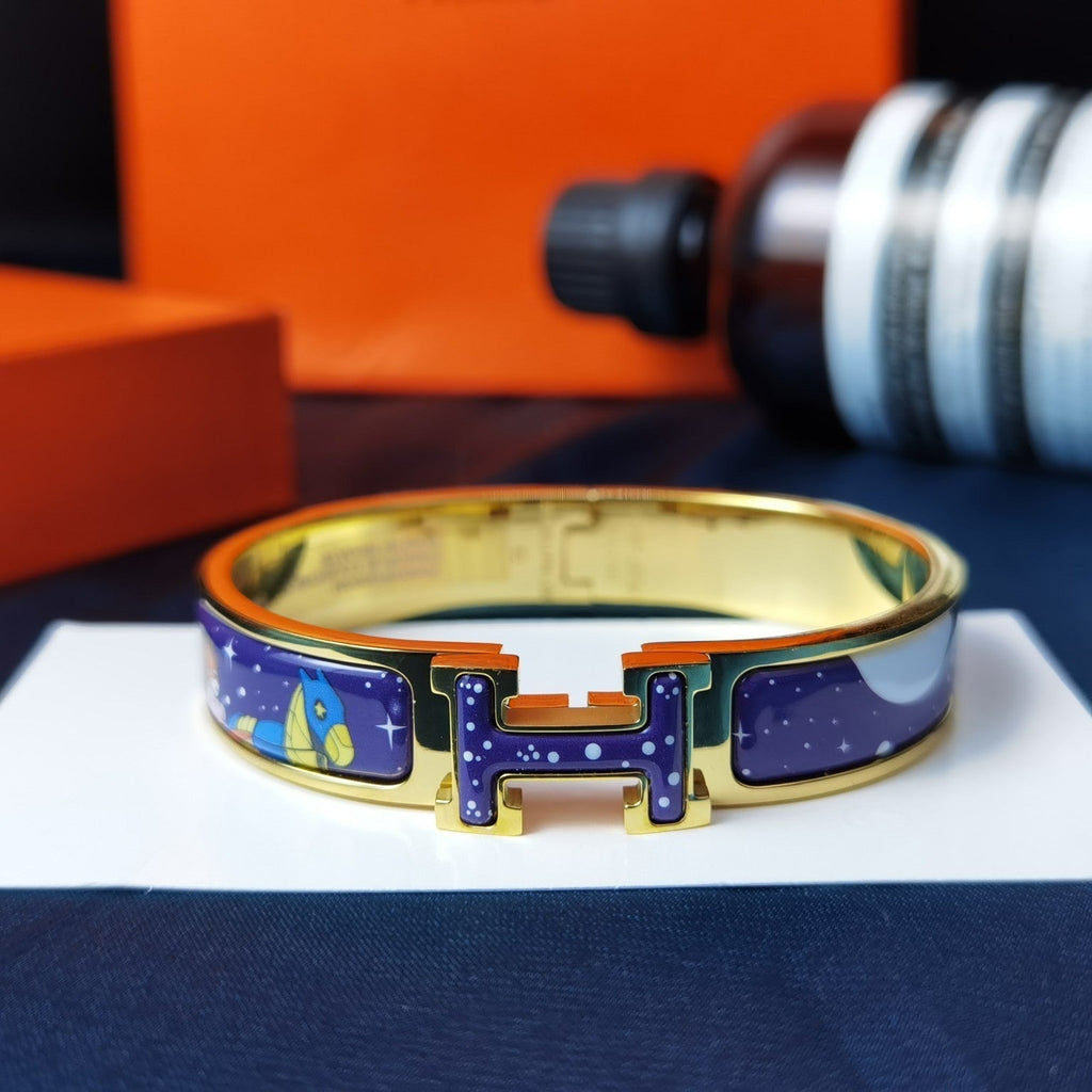 [LUXE JEWELRY]H STAR AND MOON BRACELET 12MM