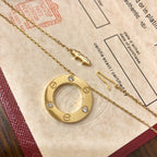 [Luxe]LOVE NECKLACE 16MM 3 DIAMONDS