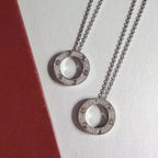 [Luxe]LOVE NECKLACE ADJUSTABLE SILVER