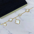 [LUXE JEWELRY]MAGIC CLOVER MOP GOLD BRACELET 5 MOTIFS