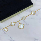 [LUXE JEWELRY]MAGIC CLOVER MOP GOLD BRACELET 5 MOTIFS