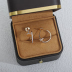 [LUXE JEWELRY] JUSTE FULL DIAMOND SMALL EARRINGS