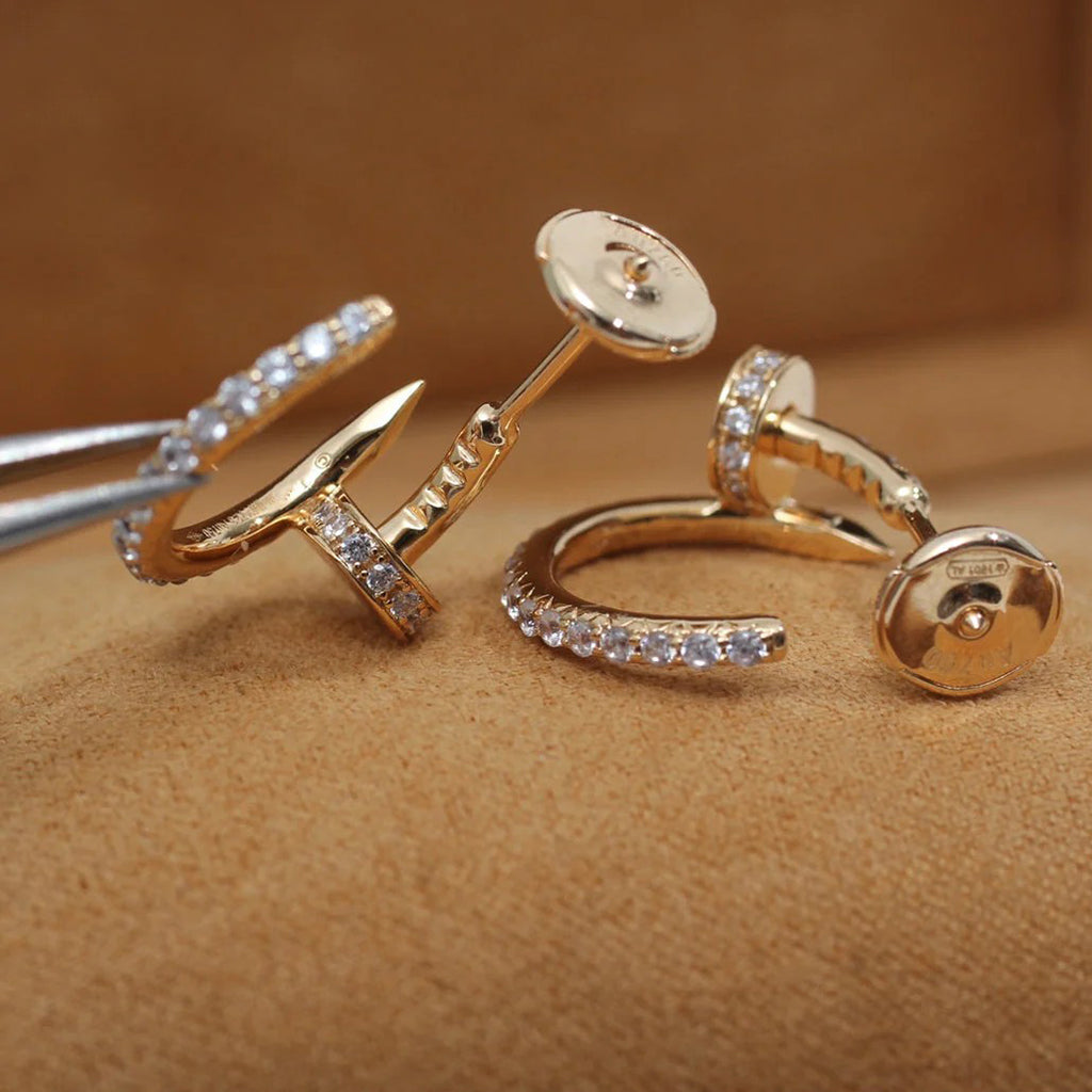 [LUXE JEWELRY] JUSTE FULL DIAMOND SMALL EARRINGS