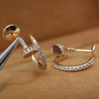 [LUXE JEWELRY] JUSTE FULL DIAMOND SMALL EARRINGS