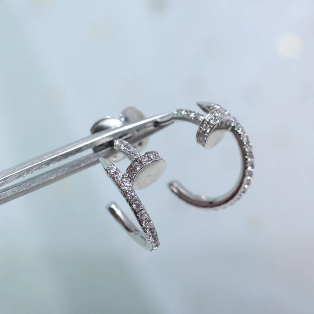[LUXE JEWELRY] JUSTE FULL DIAMOND SMALL EARRINGS