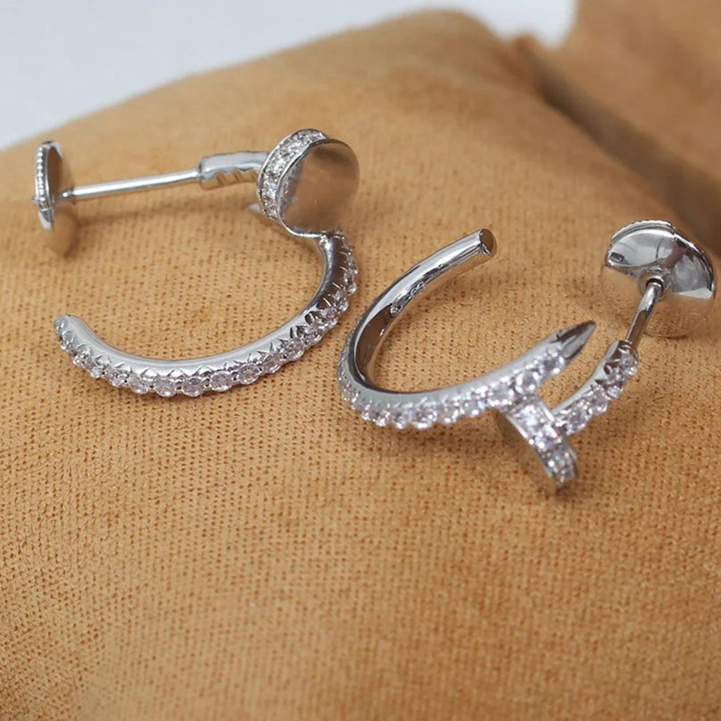 [LUXE JEWELRY] JUSTE FULL DIAMOND SMALL EARRINGS