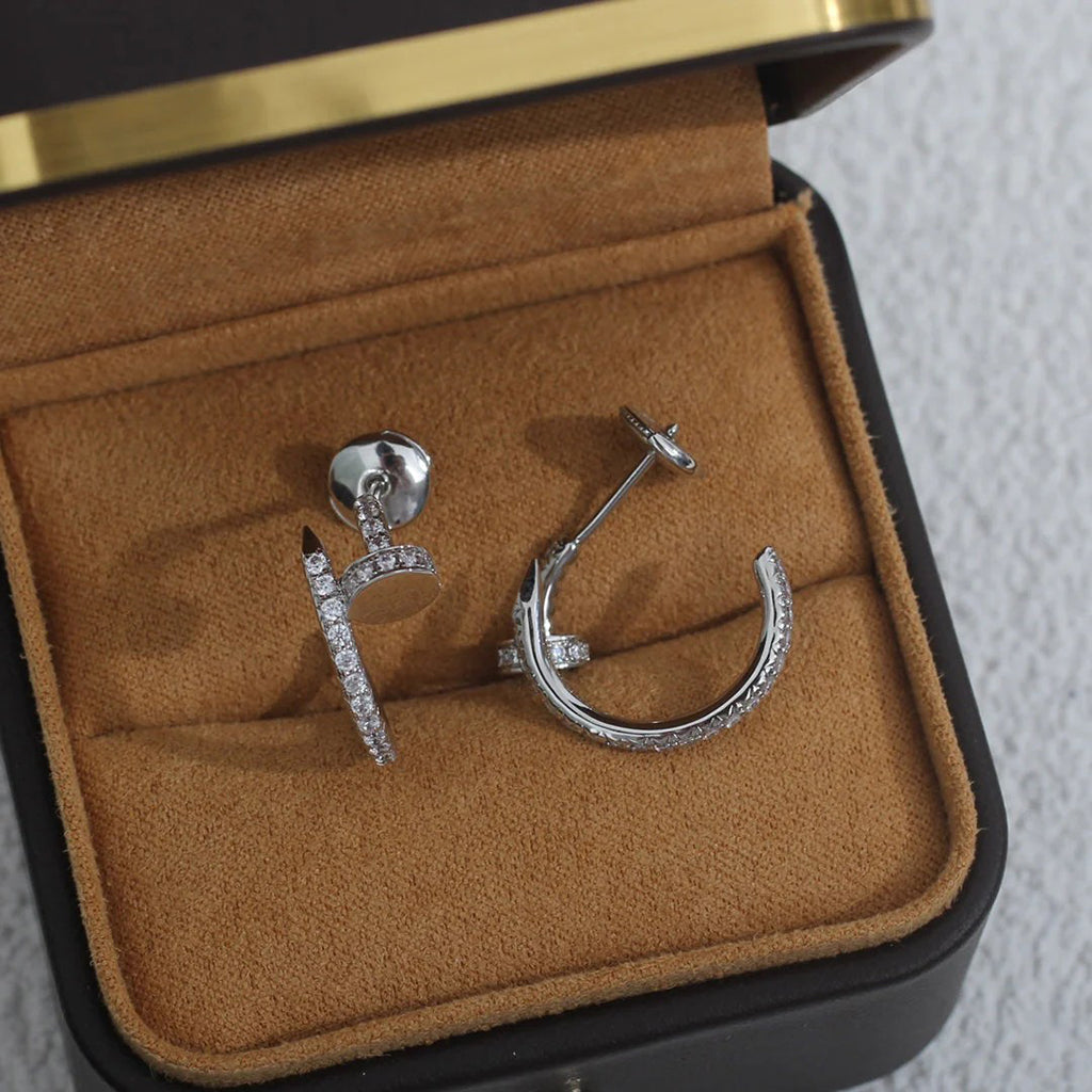 [LUXE JEWELRY] JUSTE FULL DIAMOND SMALL EARRINGS