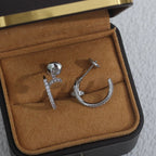 [LUXE JEWELRY] JUSTE FULL DIAMOND SMALL EARRINGS