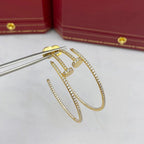 [LUXE JEWELRY] JUSTE FULL DIAMOND LARGE EARRINGS