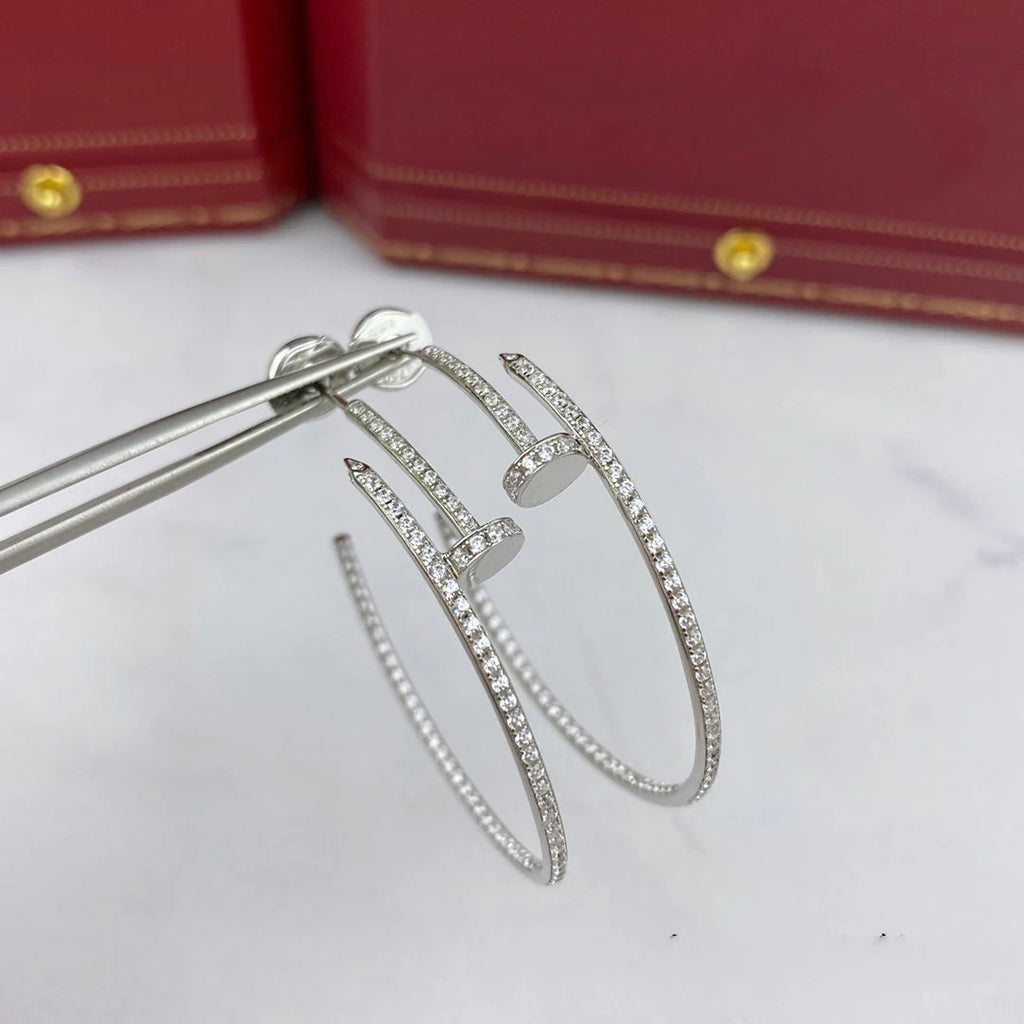 [LUXE JEWELRY] JUSTE FULL DIAMOND LARGE EARRINGS