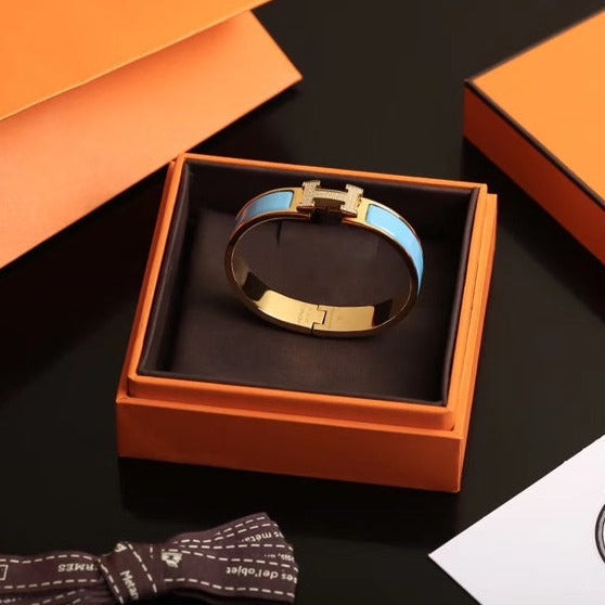 [LUXE JEWELRY]H CLOUD BLUE BRACELET GOLD DIAMOND