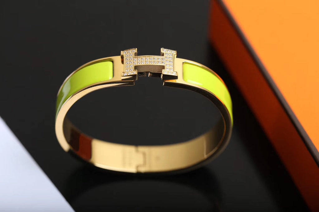 [LUXE JEWELRY]H BRACELET GOLD DIAMOND