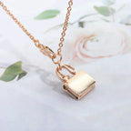 [LUXE JEWELRY]AMULETTE PEDANT ROSE GOLD NECKLACE
