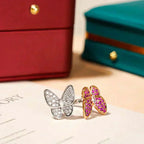 [LUXE JEWELRY]TWIN BUTTERFLY DIAMOND RING