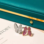 [LUXE JEWELRY]TWIN BUTTERFLY DIAMOND RING
