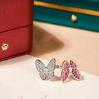 [LUXE JEWELRY]TWIN BUTTERFLY DIAMOND RING