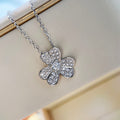 [LUXE JEWELRY]CLOVER DIAMOND NECKLACE SILVER