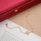 [LUXE JEWELRY]STAR 1 DIAMOND PINK GOLD BRACELET