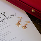 [LUXE JEWELRY]STAR DIAMONDS EARRINGS GOLD