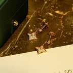 [LUXE JEWELRY]STAR DIAMONDS EARRINGS GOLD