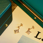 [LUXE JEWELRY]STAR DIAMONDS EARRINGS GOLD