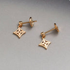 [LUXE JEWELRY]STAR EARRINGS GOLD