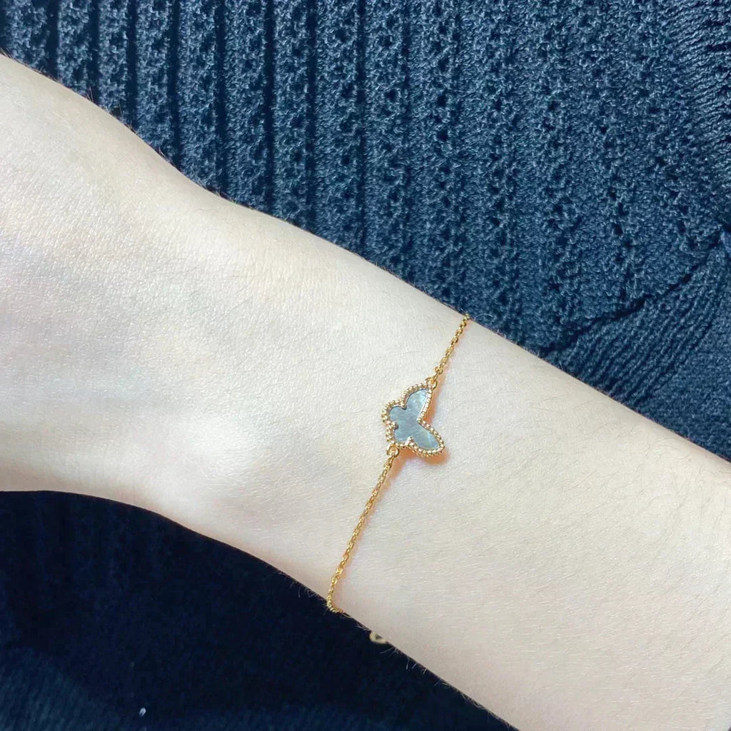 [LUXE JEWELRY]BUTTERFLY DARK MOP BUTTERFLY BRACELET
