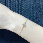 [LUXE JEWELRY]BUTTERFLY DARK MOP BUTTERFLY BRACELET