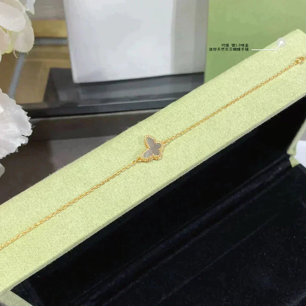 [LUXE JEWELRY]BUTTERFLY DARK MOP BUTTERFLY BRACELET