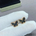 [LUXE JEWELRY]BUTTERFLY DARK MOP  EARRINGS