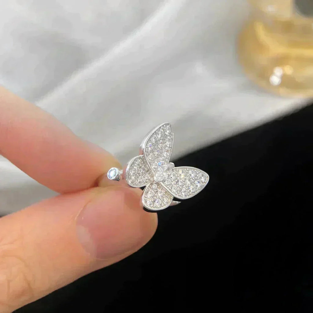 [LUXE JEWELRY]BUTTERFLY DIAMOND RING