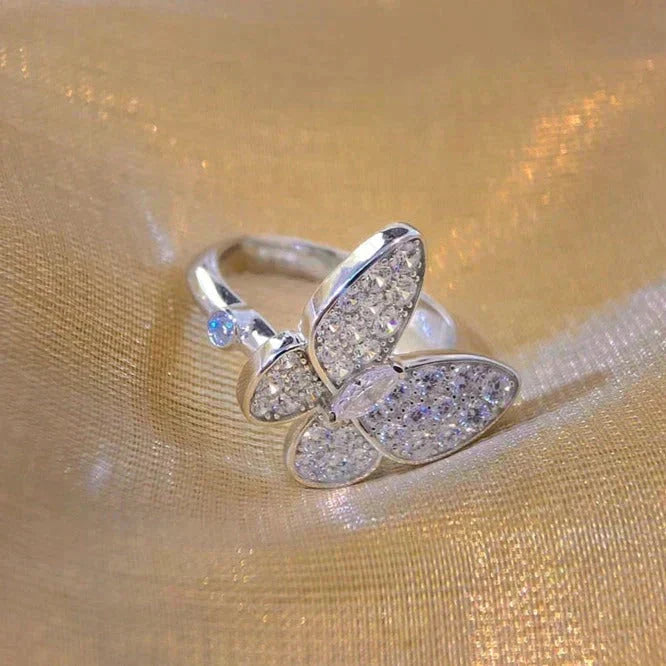 [LUXE JEWELRY]BUTTERFLY DIAMOND RING