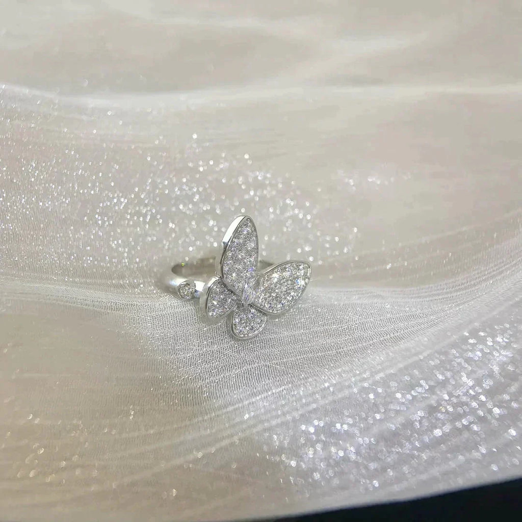 [LUXE JEWELRY]BUTTERFLY DIAMOND RING