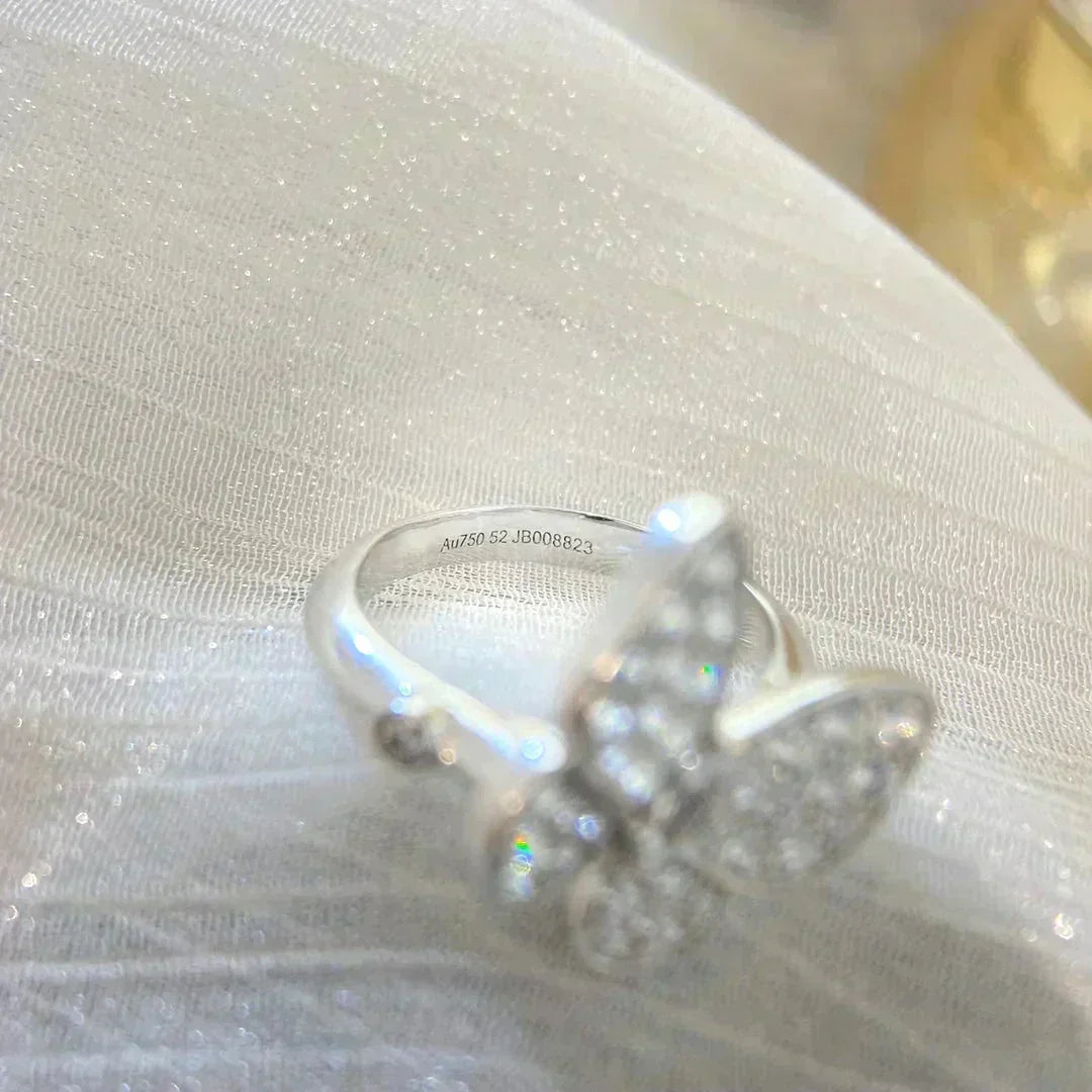 [LUXE JEWELRY]BUTTERFLY DIAMOND RING