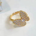 [LUXE JEWELRY]BUTTERFLY DIAMOND RING
