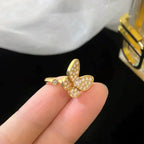 [LUXE JEWELRY]BUTTERFLY DIAMOND RING