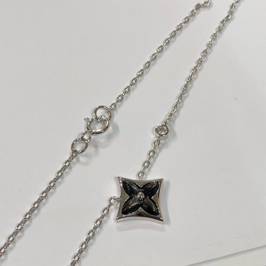 [LUXE JEWELRY]STAR BLACK MOP NECKLACE