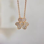[LUXE JEWELRY]FLOWER DIAMOND NECKLACE