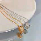 [LUXE JEWELRY]PERLEE DIAMOND NECKLACE