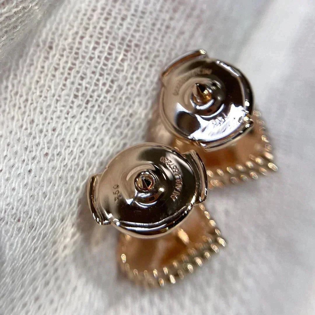 [LUXE JEWELRY]HEART CARNELIAN STUD EARRINGS