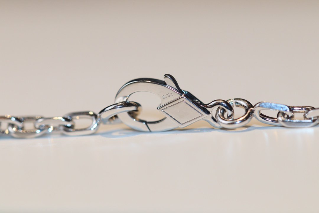 [LUXE JEWELRY]CLOVER 20 MOTIFS ONYX DIAMOND SILVER