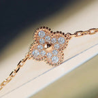 [LUXE JEWELRY]CLOVER 20 MOTIFS LASER DIAMOND NECKLACE