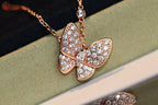 [LUXE JEWELRY]BUTTERFLY DIAMOND NECKLACE