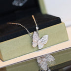 [LUXE JEWELRY]BUTTERFLY DIAMOND NECKLACE