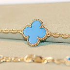 [LUXE JEWELRY]CLOVER 20 MOTIFS TURQUOISE GOLD