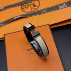 [LUXE JEWELRY]H BRACELET 12MM BLACK BEIGE CERAMIC